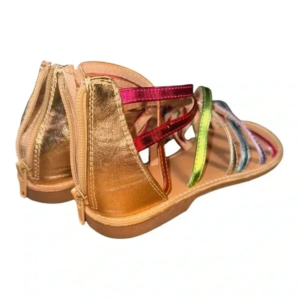 Harper Canyon Strappy Sandal, Multi Colored, Size 2 - Picture 3 of 12